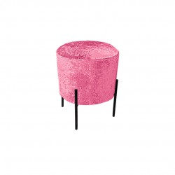 Puf Yuvarlak (Çelik Ayak) - Pembe Puf Yuvarlak (Çelik Ayak) - Pembe