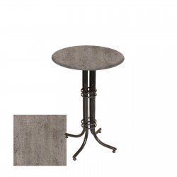 Bistro Masa Buket - (Werzalit, Wermodin ve Allzalit Tabla 70 cm çap) - Kahve Oxid