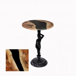 Bistro Döküm Ayak Çipa Angel Masa -  (Werzalit, Wermodin ve Allzalit Tabla 60 cm çap) - Epoxy