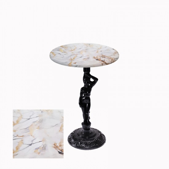 Bistro Döküm Ayak Çipa Angel Masa - (Werzalit, Wermodin ve Allzalit Tabla 70 cm çap) - Gold Bistro Döküm Ayak Çipa Angel Masa - (Werzalit, Wermodin ve Allzalit Tabla 70 cm çap) - Gold