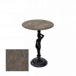 Bistro Döküm Ayak Çipa Angel Masa -  (Werzalit, Wermodin ve Allzalit Tabla 60 cm çap) - Halong