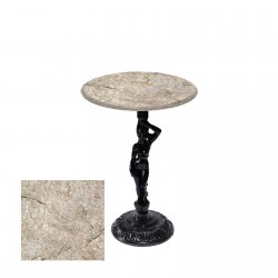 Bistro Döküm Ayak Çipa Angel Masa -  (Werzalit, Wermodin ve Allzalit Tabla 70 cm çap) - Scala Marble