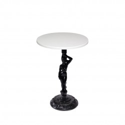 Bistro Döküm Masa (Çipa Angel Werzalit Yuvarlak Q 60cm)  - Beyaz Bistro Döküm Masa (Çipa Angel Werzalit Yuvarlak Q 60cm)  - Beyaz