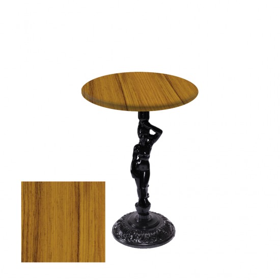 Bistro Döküm Masa (Çipa Angel Werzalit Yuvarlak Q 60cm)  - Real Teak