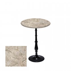 Bistro Döküm Ayak Çipa-6006 Masa -  (Werzalit, Wermodin ve Allzalit Tabla 60 cm çap) - Scala marble