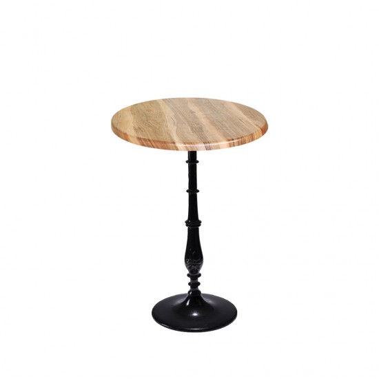 Bistro Döküm Masa (Çipa-6006 Werzalit Yuvarlak Q 60cm)  - Indiana Wood