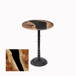 Bistro Döküm Ayak Çipa-6075 Masa -  (Werzalit, Wermodin ve Allzalit Tabla 60 cm çap) - Epoxy