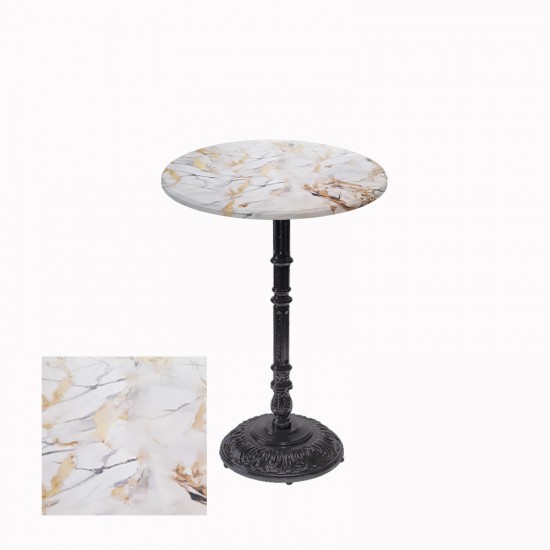 Bistro Döküm Ayak Çipa-6075 Masa - (Werzalit, Wermodin ve Allzalit Tabla 60 cm çap) - Gold Bistro Döküm Ayak Çipa-6075 Masa - (Werzalit, Wermodin ve Allzalit Tabla 60 cm çap) - Gold