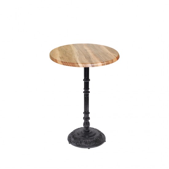 Bistro Döküm Masa (Çipa-6075 Werzalit Yuvarlak Q 60cm)  - Indiana Wood