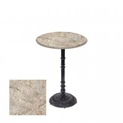 Bistro Döküm Ayak Çipa-6075 Masa -  (Werzalit, Wermodin ve Allzalit Tabla 60 cm çap) - Scala Marble
