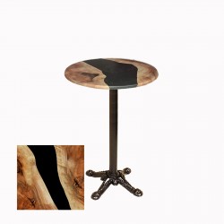 Bistro Döküm Ayak Çipa Masa -  (Werzalit, Wermodin ve Allzalit Tabla 60 cm çap) - Epoxy