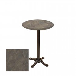 Bistro Döküm Ayak Çipa Masa -  (Werzalit, Wermodin ve Allzalit Tabla 60 cm çap) - Halong