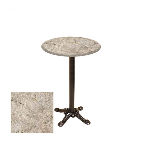 Bistro Döküm Ayak Çipa Masa - (Werzalit, Wermodin ve Allzalit Tabla 60 cm çap) - Scala Marble Bistro Döküm Ayak Çipa Masa - (Werzalit, Wermodin ve Allzalit Tabla 60 cm çap) - Scala Marble