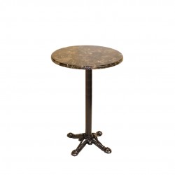 Bistro Döküm Masa (Çipa Werzalit Yuvarlak Q 60cm)  - Karacabey Mermer