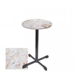 Bistro Masa Halley - (Werzalit, Wermodin ve Allzalit Tabla 60 cm çap) - Gold