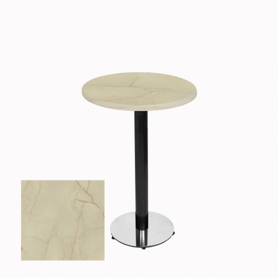 Bistro Masa (Karanfil Werzalit Yuvarlak Q 70cm)  - Golden Marble