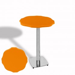 Papatya Bistro Wermodin Masa Yuvarlak 67 cm (Kromnikel) - Tangarin