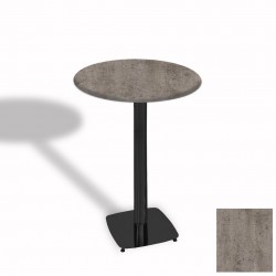 Tokyo Bistro Werzalit Masa Yuvarlak 60 cm - Kahve Oxid