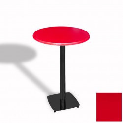 Tokyo Bistro Werzalit Masa Yuvarlak 60 cm - Kırmızı