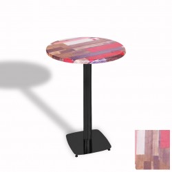 Tokyo Bistro Werzalit Masa Yuvarlak 60 cm - Redwood