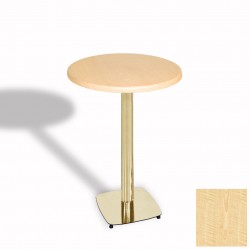 Tokyo Bistro Werzalit Masa Yuvarlak 60 cm (Gold) - Akçaağaç