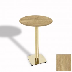 Tokyo Bistro Werzalit Masa Yuvarlak 60 cm (Gold) - Avalon Pine