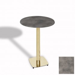 Tokyo Bistro Werzalit Masa Yuvarlak 60 cm (Gold) - Coppefield