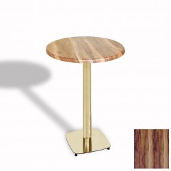 Tokyo Bistro Werzalit Masa Yuvarlak 60 cm (Gold) - Indiana Wood