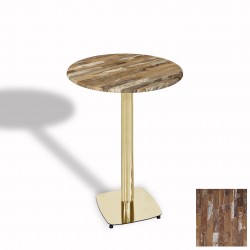 Tokyo Bistro Werzalit Masa Yuvarlak 60 cm (Gold) - Maracaibo