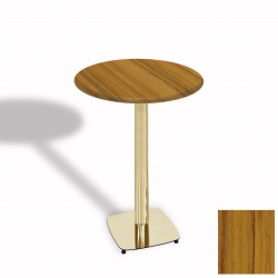Tokyo Bistro Werzalit Masa Yuvarlak 60 cm (Gold) - Real Teak