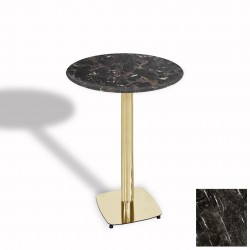 Tokyo Bistro Werzalit Masa Yuvarlak 60 cm (Gold) - Teramo