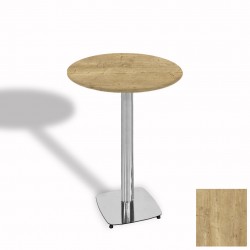 Tokyo Bistro Werzalit Masa Yuvarlak 60 cm (Kromnikel) - Avalon Pine