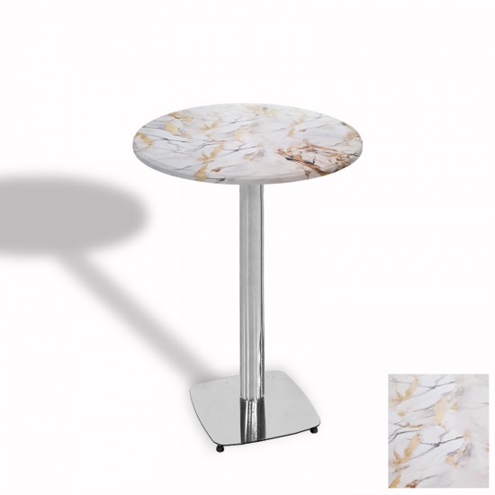 Bistro Masa Tokyo Kromnikel - (Werzalit, Wermodin ve Allzalit Tabla 60 cm çap) - Gold Bistro Masa Tokyo Kromnikel - (Werzalit, Wermodin ve Allzalit Tabla 60 cm çap) - Gold