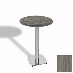 Tokyo Bistro Werzalit Masa Yuvarlak 60 cm (Kromnikel) - Magma