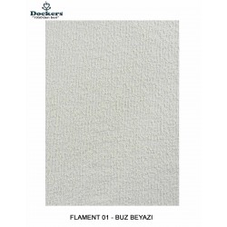 Flament Lux Döşemelik Kumaş - 01 Buz Beyazı