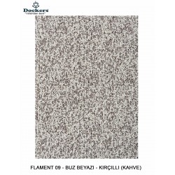 Flament Lux Döşemelik Kumaş - 09 Buz Beyazcı Kırçıllı (Kahve)