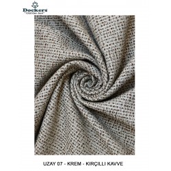 Uzay / Galaxy Lux Döşemelik Kumaş - 07 Krem - Kırçıllı Kahve