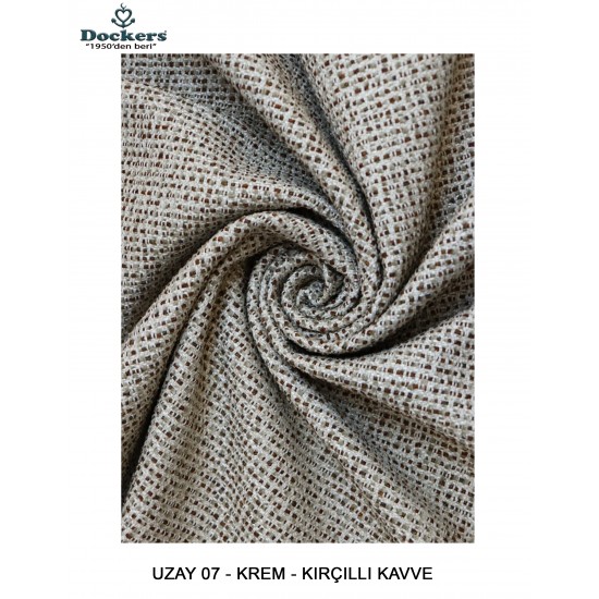 Uzay / Galaxy Lux Döşemelik Kumaş - 07 Krem - Kırçıllı Kahve