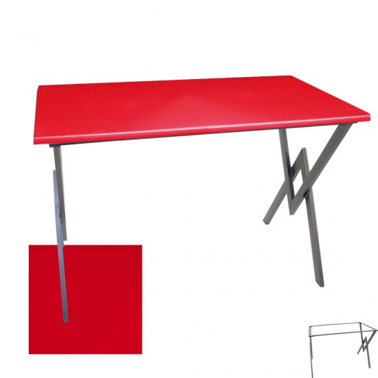 Anemon Werzalit Mutfak Masası 70x120 (ESB-SIYAH) - Kırmızı