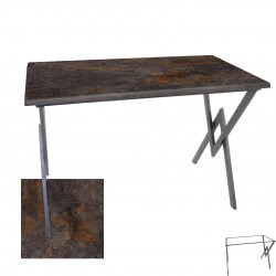 Anemon – Mutfak Masası (Werzalit, Allzalit, Vermodin Tabla 70x120) – Metalic Oxid 3