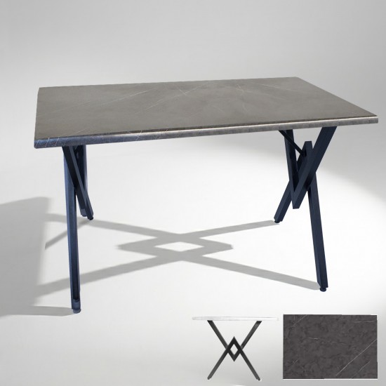 Anemon Mutfak Masası 70x120 (Werzalit, Wermodin ve Allzalit Tabla) - Grey Marble