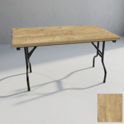 Banket Katlanır Masa (Werzalit, Allzalit. Vermodin Tabla 80x140) - Avalon Pine