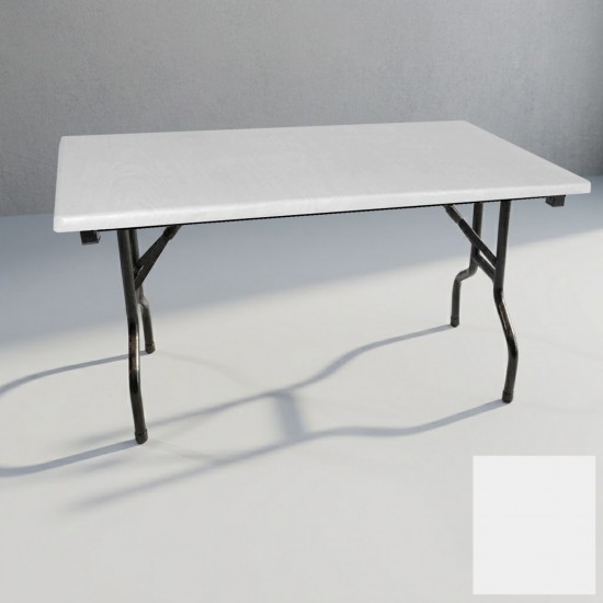 Banket Katlanır Masa (Werzalit, Allzalit. Vermodin Tabla 80x140) - Beyaz