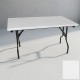 Banket Katlanır Masa (Werzalit, Allzalit. Vermodin Tabla 80x140) - Beyaz