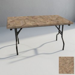 Banket Katlanır Masa (Werzalit, Allzalit. Vermodin Tabla 80x140) - Edgy Wood