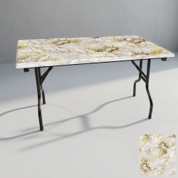 Banket Katlanır Masa (Werzalit, Allzalit. Vermodin Tabla 80x140) - Gold