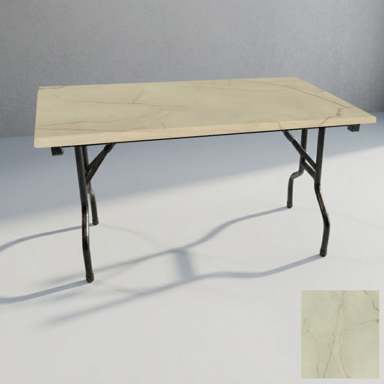 Banket Katlanır Masa (Werzalit, Allzalit. Vermodin Tabla 80x140) - Golden Marble