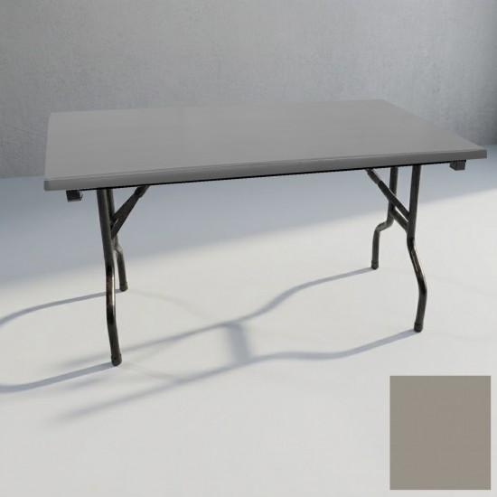 Banket Katlanır Masa (Werzalit, Allzalit. Vermodin Tabla 80x140) - Koyu Gri