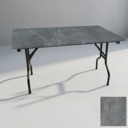 Banket Katlanır Masa (Werzalit, Allzalit. Vermodin Tabla 80x140) - Light Temperado
