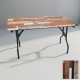 Banket Katlanır Masa (Werzalit, Allzalit. Vermodin Tabla 80x140) - Redwood